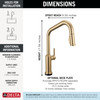 Delta Cordova(TM): Touch2O(R) Technology Kitchen Faucet with Touchless Technology