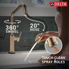 Delta Cordova(TM): Touch2O(R) Technology Kitchen Faucet with Touchless Technology