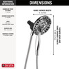 Delta Universal Showering Components: In2ition(R) 4-Setting Two-in-One Shower