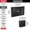 Delta Universal Showering Components: Square Digital Steam Package