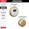 Delta Universal Showering Components: Round Steam Package