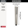 Delta Universal Showering Components: Premium Single-Setting Hand Shower