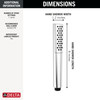 Delta Universal Showering Components: Premium Single-Setting Hand Shower