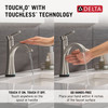 Delta Lineax(TM): Touch2O Bathroom Faucet with Touchless Technology
