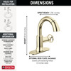 Delta Trinsic(R): Single Handle Pull-Down Bathroom Faucet