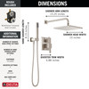 Delta Modern: Monitor(R) 14 Series Shower with Raincan, Hand Shower & Rough Valve