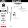 Delta Modern: Monitor(R) 14 Series Shower with Raincan, Hand Shower & Rough Valve