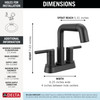 Delta Nicoli(R): Two Handle Centerset Pull-Down Bathroom Faucet