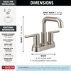 Delta Nicoli(R): Two Handle Centerset Bathroom Faucet