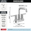 Delta Nicoli(R): Two Handle Centerset Bathroom Faucet