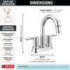 Delta Nicoli(R): Two Handle Centerset Pull-Down Bathroom Faucet
