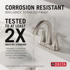 Delta Lineax(TM): Two Handle Centerset Bathroom Faucet