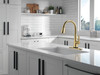Delta Lenta(R): Single-Handle Pull-Down Kitchen Faucet with Touch<sub>2</sub>O(R) Technology