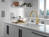 Delta Lenta(R): Single-Handle Pull-Down Kitchen Faucet with Touch<sub>2</sub>O(R) Technology