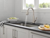 Delta Lenta(R): Single-Handle Pull-Down Kitchen Faucet with Touch<sub>2</sub>O(R) Technology
