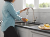 Delta Lenta(R): Single-Handle Pull-Down Kitchen Faucet with Touch<sub>2</sub>O(R) Technology