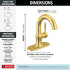 Delta Roe(TM): Single Handle Bathroom Faucet