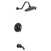 Weymouth Matte black Eco-Performance Tub/Shower