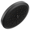 Greenfield Matte black one-function 6-3/4" diameter spray head rainshower