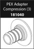 Commercial Parts & Accessories PEX Adapter Compression (Package of 3)