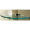 3/8in Half Moon Tempered Tray Replacement Glass