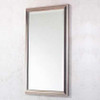 23in x 39in Framed Mirror in Satin Nickel