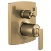 Brizo Kintsu(R): Pressure Balance Valve with Integrated 6-Function Diverter Trim - Less Handles