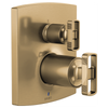 Brizo Kintsu(R): Pressure Balance Valve with Integrated 3-Function Diverter Trim - Less Handles