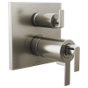 Brizo Frank Lloyd Wright(R): TempAssure(R) Thermostatic Valve with 3-Function Integrated Diverter Trim - Less Handles