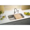 Stainless Steel Double Bowl Undermount Sink in Bright Highlighted Satin