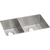 Stainless Steel Double Bowl Undermount Sink in Polished Satin
