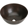 Copper Single Bowl Vessel Sink in Antique Hammered Copper