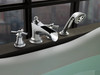 Brizo Rook(R): Roman Tub Trim with Hand Shower - Less Handles