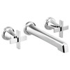 Brizo Levoir(TM): Two-Handle Wall Mount Lavatory Faucet - Less Handles 1.2 GPM