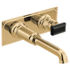 Brizo Invari(R): Two-Hole, Single-Handle Wall Mount Lavatory Faucet - Less Handle 1.2 GPM