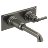Brizo Invari(R): Two-Hole, Single-Handle Wall Mount Lavatory Faucet - Less Handle 1.5 GPM