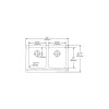 ELUHF3320 Stainless Steel Double Bowl Apron Front Undermount Sink in Lustrous Highlighted Satin