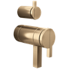 Brizo Frank Lloyd Wright(R): TempAssure(R) Thermostatic Valve with Integrated Diverter Trim Lunar Handle Kit