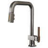 Brizo Frank Lloyd Wright(R): Pull-Down Kitchen Faucet Lever with Wood Inlay Handle Kit