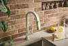 Brizo Frank Lloyd Wright(R): Pull-Down Kitchen Faucet Arc Lever with Glass Inlay Handle Kit