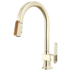 Brizo Frank Lloyd Wright(R): Pull-Down Kitchen Faucet Arc Lever with Glass Inlay Handle Kit