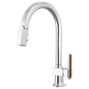 Brizo Frank Lloyd Wright(R): Pull-Down Kitchen Faucet Arc Lever with Wood Inlay Handle Kit