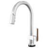 Brizo Frank Lloyd Wright(R): Pull-Down Kitchen Faucet Arc Lever with Wood Inlay Handle Kit