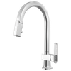 Brizo Frank Lloyd Wright(R): Pull-Down Kitchen Faucet Arc Lever with Glass Inlay Handle Kit