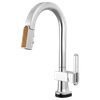 Brizo Frank Lloyd Wright(R): Pull-Down Kitchen Faucet Arc Lever with Glass Inlay Handle Kit