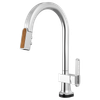 Brizo Frank Lloyd Wright(R): Pull-Down Kitchen Faucet Arc Lever with Glass Inlay Handle Kit
