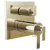 Brizo Frank Lloyd Wright(R): TempAssure(R) Thermostatic Valve with Integrated Diverter Trim Gap Lever Handle Kit