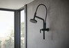 Brizo Essential(TM) Shower: 10 7/16" Linear Round Slide Bar Shower Arm And Flange