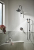 Brizo Essential(TM) Shower: 10 7/16" Linear Round Slide Bar Shower Arm And Flange