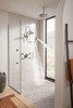Brizo Essential(TM) Shower: 10 7/16" Linear Round Slide Bar Shower Arm And Flange
